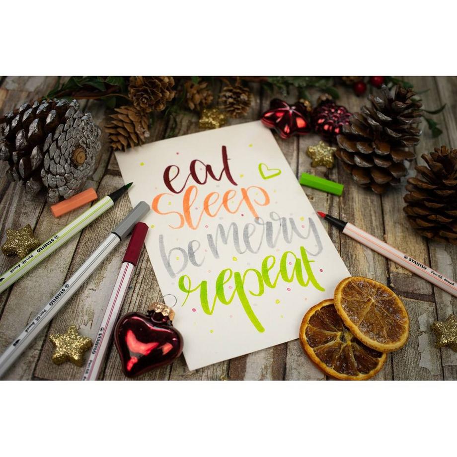 STABILO Brushpen Pen 68 Metalletui (15Teile)  