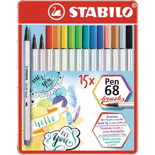 STABILO Brushpen Pen 68 Metalletui (15Teile)  