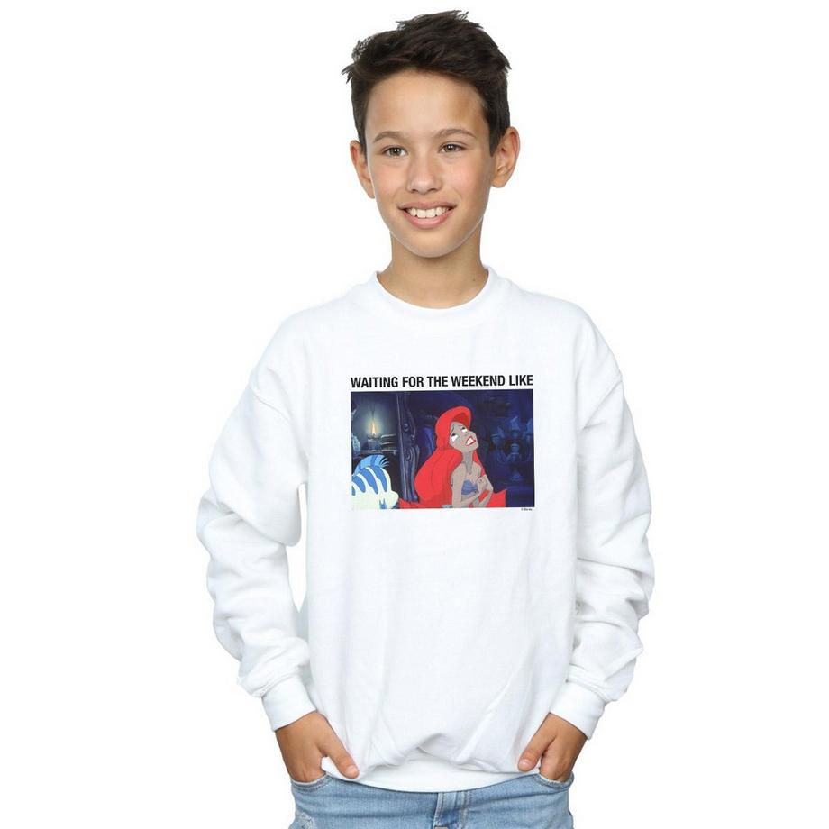 Disney  The Little Mermaid Waiting For The Weekend Sweatshirt 