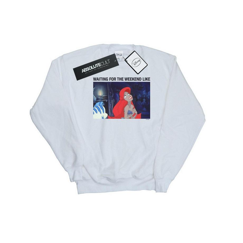 Disney  The Little Mermaid Waiting For The Weekend Sweatshirt 