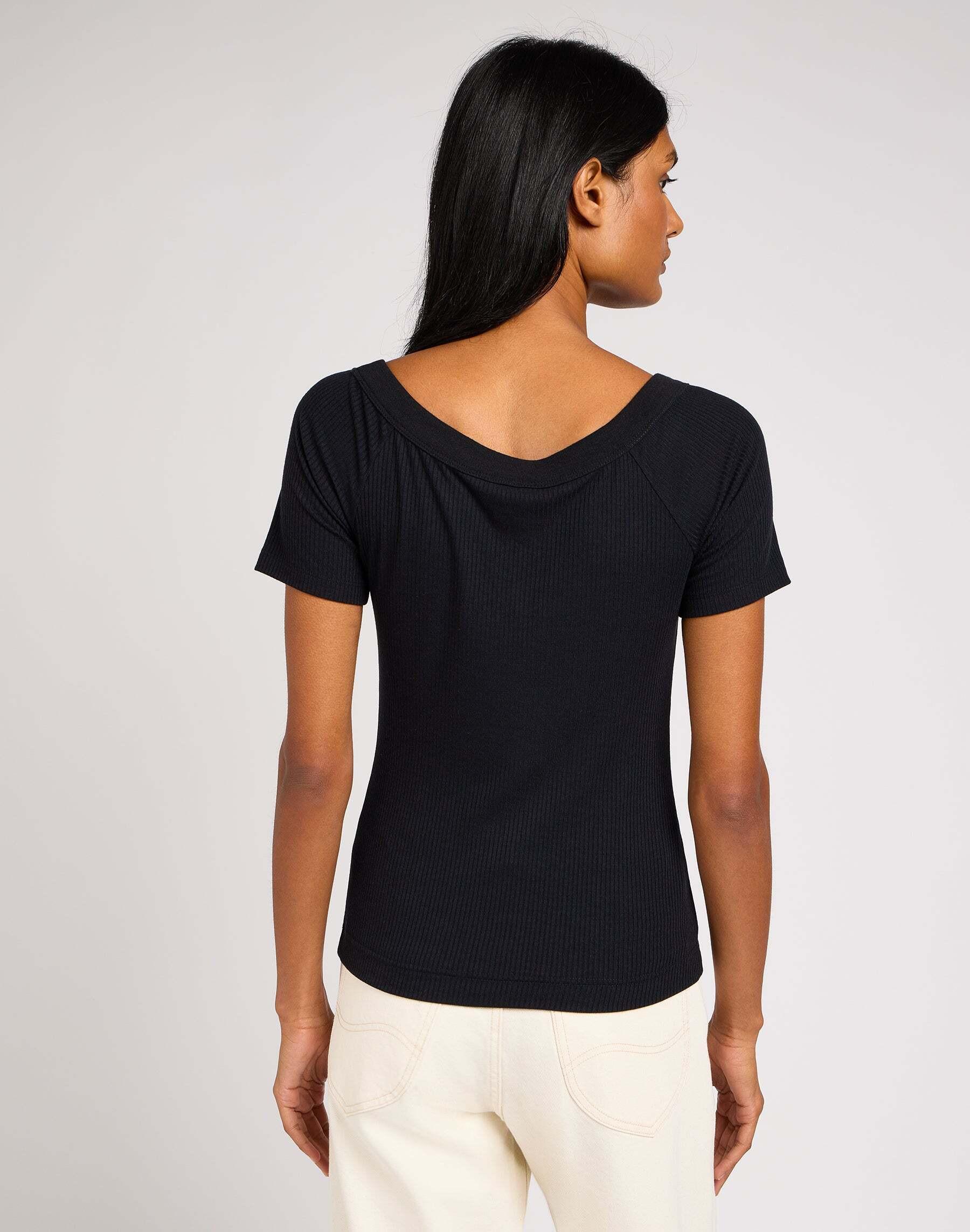 Lee  T-Shirt Off The Shoulder Rib 