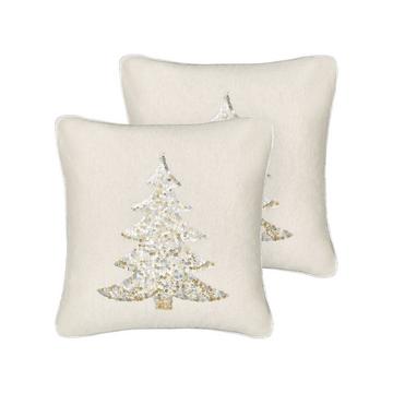 Lot de 2 coussins en Coton Moderne CLEYERA