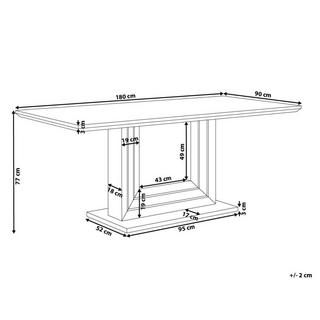 Beliani Table de repas en MDF Moderne KALONA  