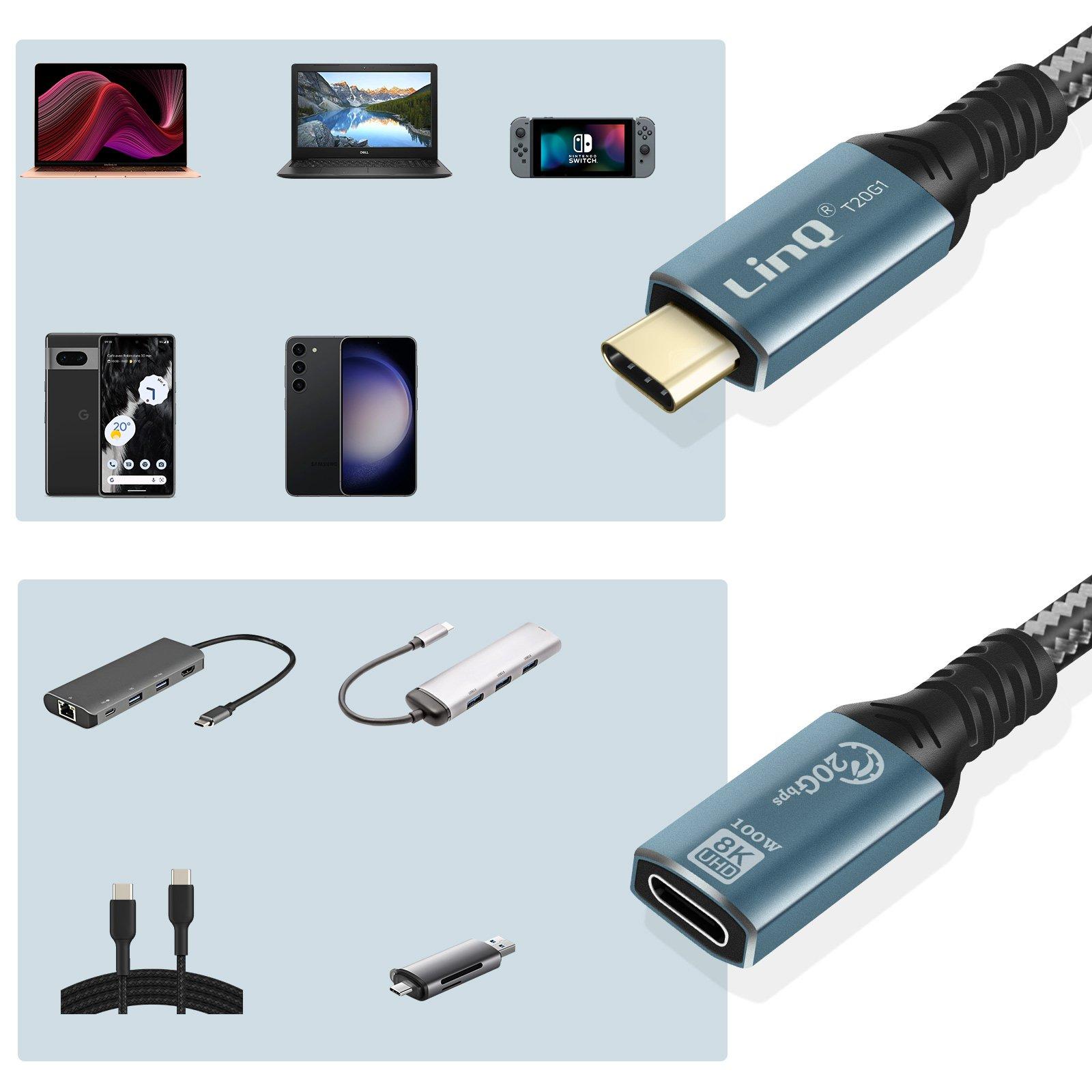 Avizar  Cavo estensione USB-C 1 metro e 20 LinQ 