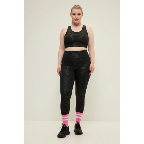 Studio Untold  Collant de sport moulant à taille haute et élastique, motif zèbre 