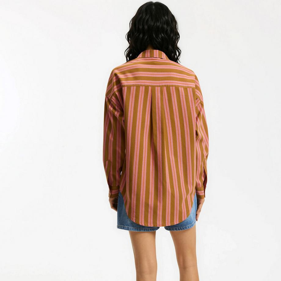 La Redoute Collections Camicia ampia a righe in cotone  