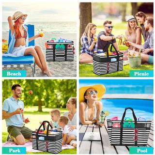 Only-bags.store  Große Strandtasche mit Reißverschluss Wasserdichte Strandtasche 