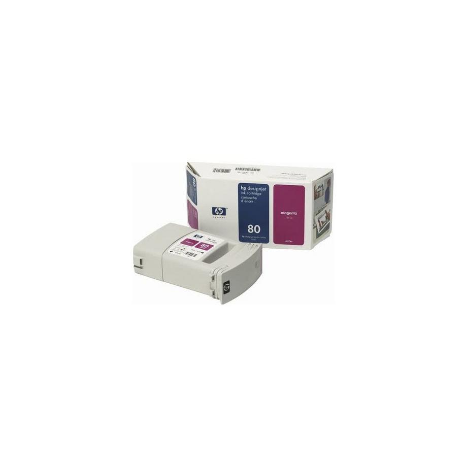 Hewlett-Packard  HP Tintenpatrone 80 magenta C4847A DesignJet 1050C/1055CM 350ml 