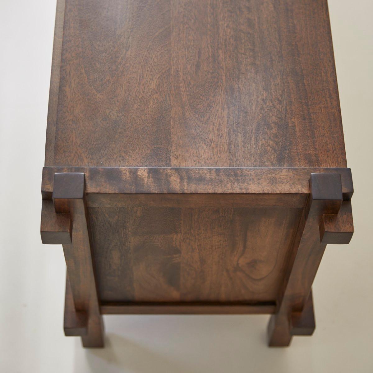 Tikamoon Mobile TV a 2 cassetti in legno di mango massello 120 cm Arko  