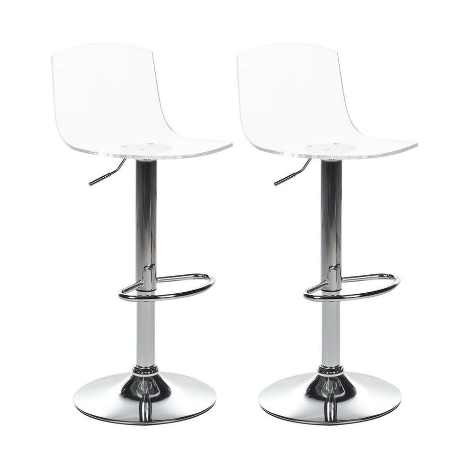 Lot de 2 chaises de bar en Acrylique  IMOLA
