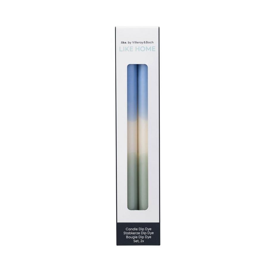 like. by Villeroy & Boch Bougie dip dye ice, sage, 2 pièces Like Home  