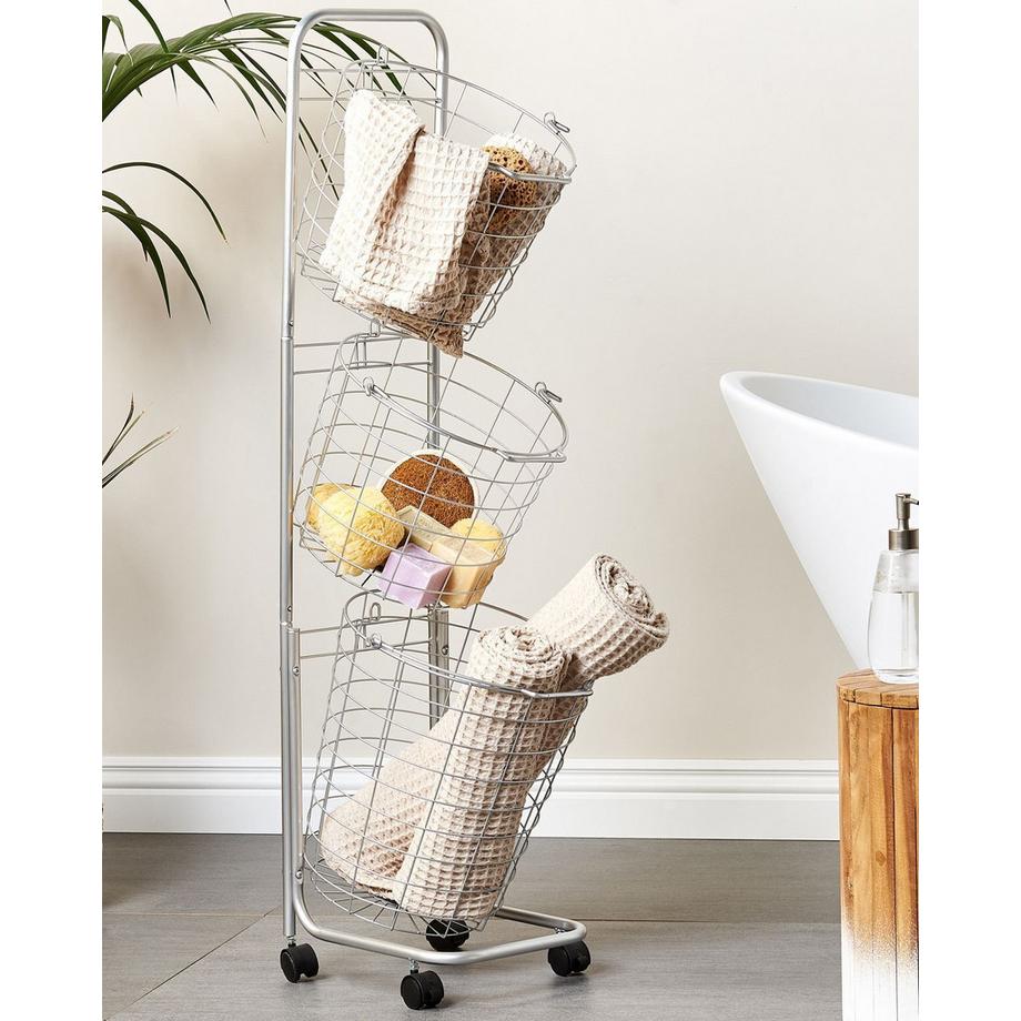 Beliani Supporto per cestino en Ferro Moderno AYAPAL  