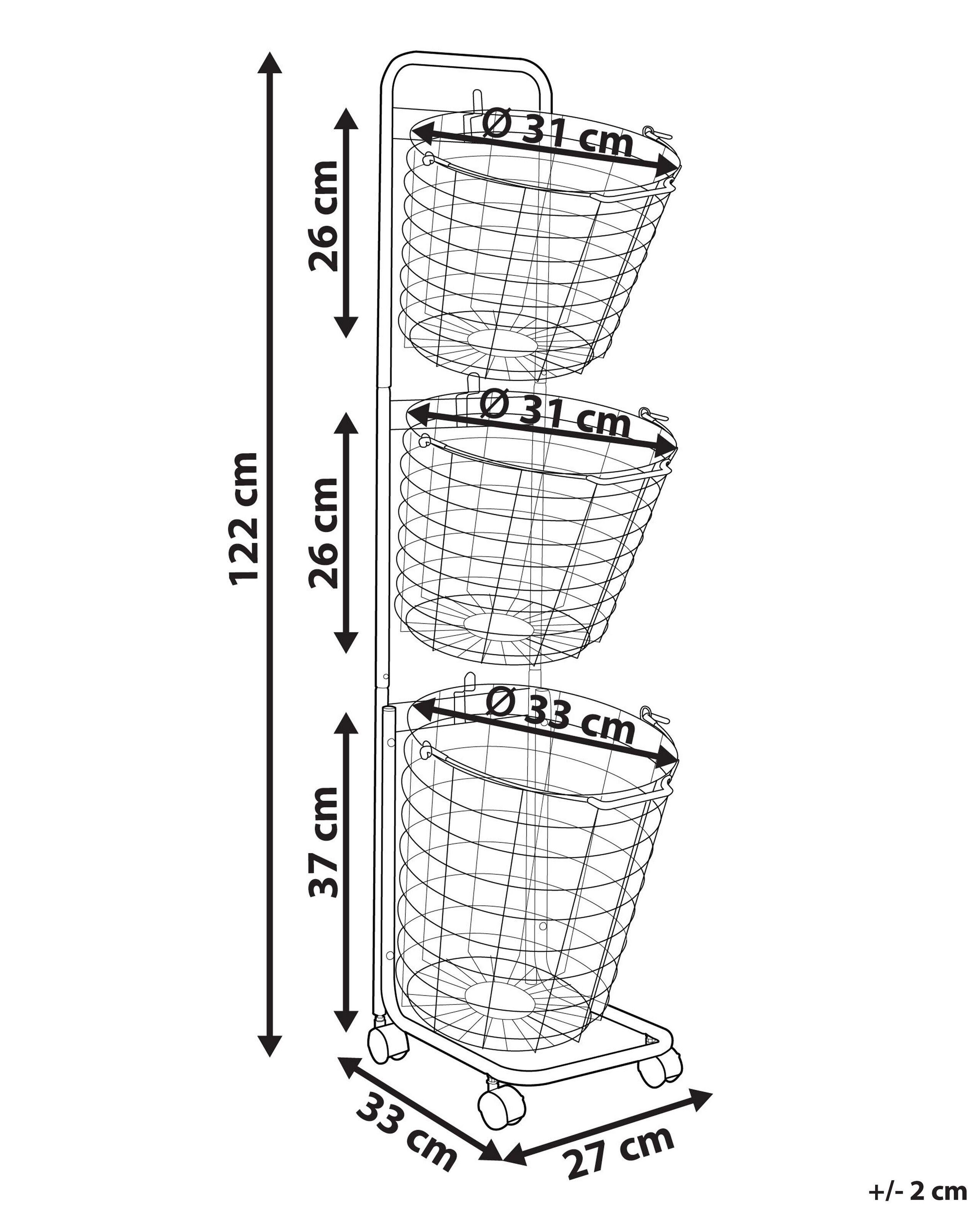 Beliani Supporto per cestino en Ferro Moderno AYAPAL  