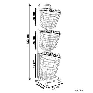 Beliani Supporto per cestino en Ferro Moderno AYAPAL  