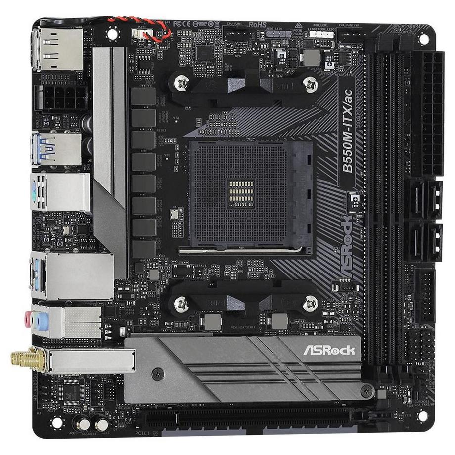 ASRock  B550M-ITX/ac AMD B550 Socket AM4 mini ITX 