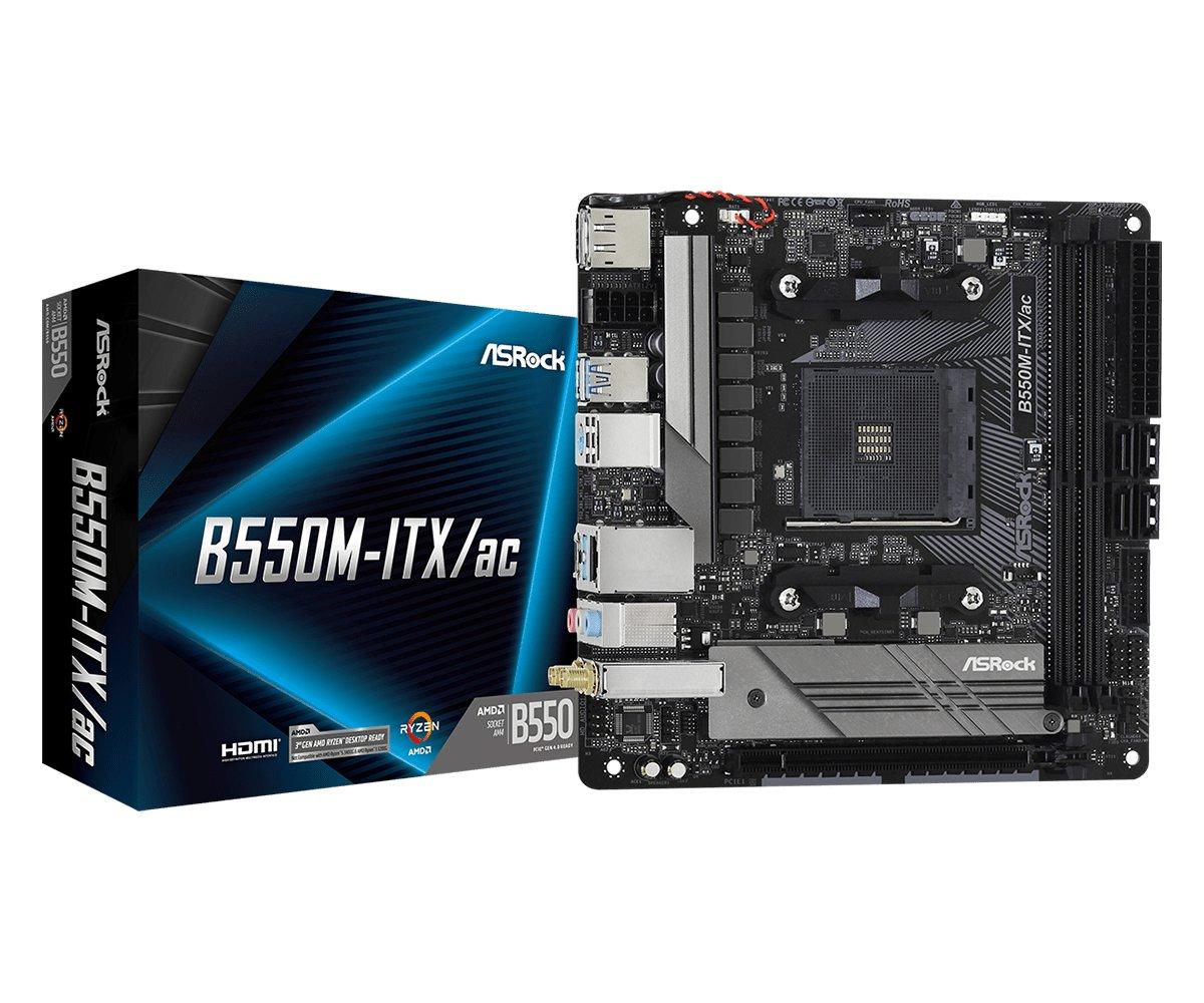 ASRock  B550M-ITX/ac AMD B550 Emplacement AM4 mini ITX 