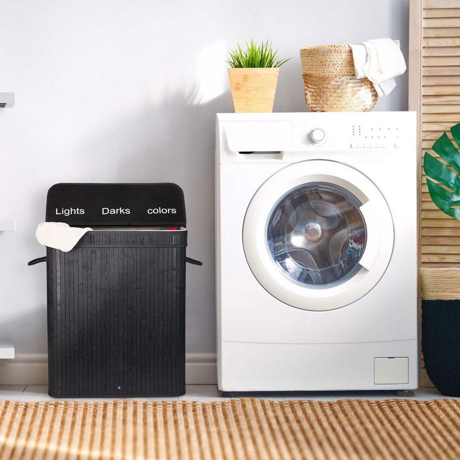 Northix Raccoglitore per biancheria in bambù  