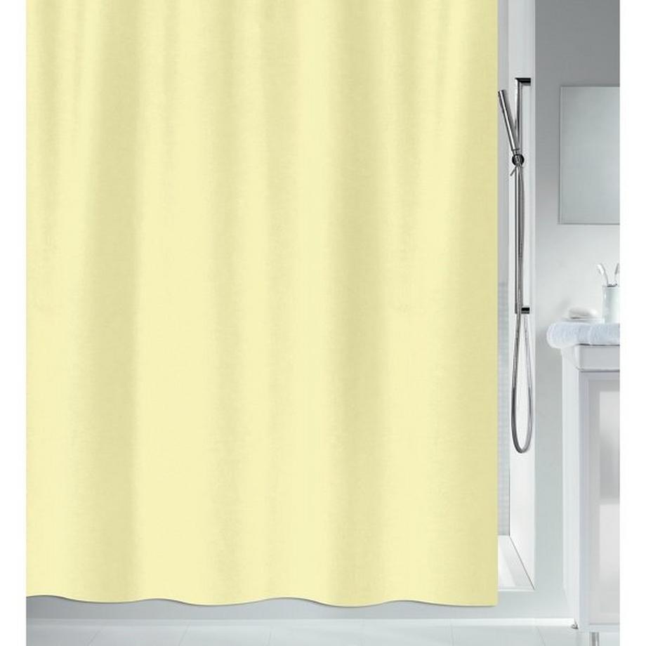 Spirella Rideau de douche Polyester PRIMO 180x180cm Jaune Clair