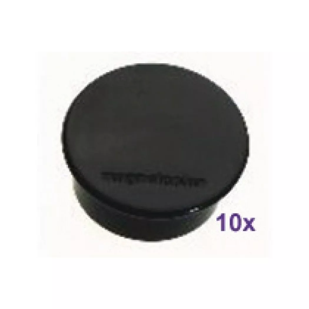 MAGNETOPLAN Aimant Discofix Color 40mm 1662012 noir, env. 2.2 kg 10 pcs.
