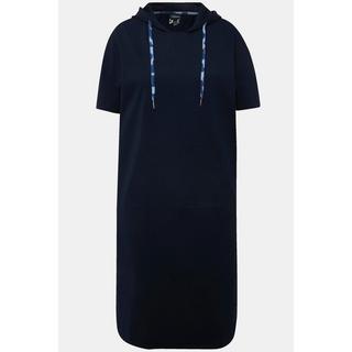 Ulla Popken  Loungewear-Midikleid, Kapuze, Kängurutasche, Halbarm 