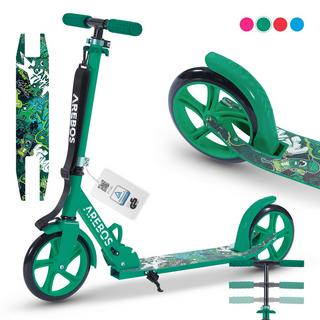 Arebos  Tretroller Kickroller Cityroller Kinderroller Erwachsene Scooter Grün 