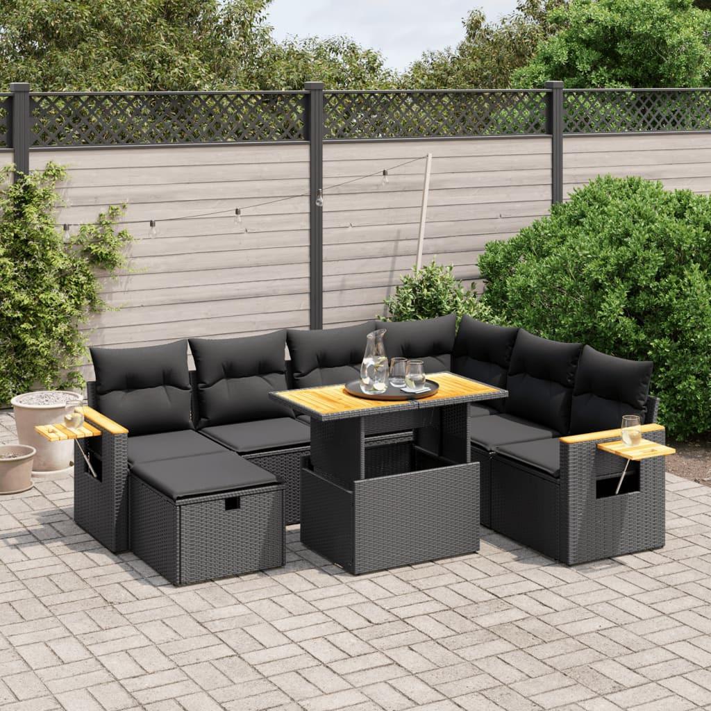 VidaXL set divano da giardino Polirattan  