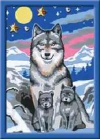 Ravensburger  CreArt Wonderful Wolf Family 