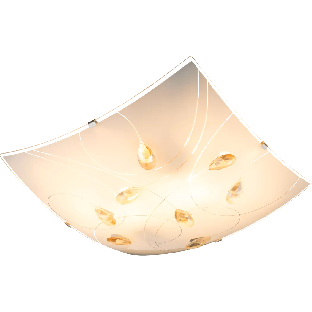 mutoni – Deckenleuchte Taveuni 30×30, One Size, Gelb