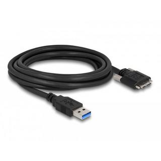 DeLock  87801 USB Kabel 3 m USB 3.2 Gen 1 (3.1 Gen 1) USB A Micro-USB B Schwarz 