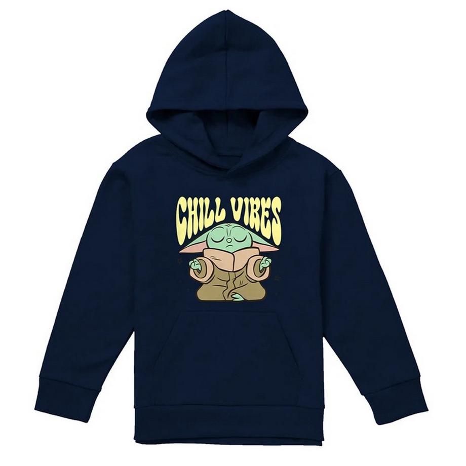 Sweat À Capuche Motif Grogu Chill Vibes