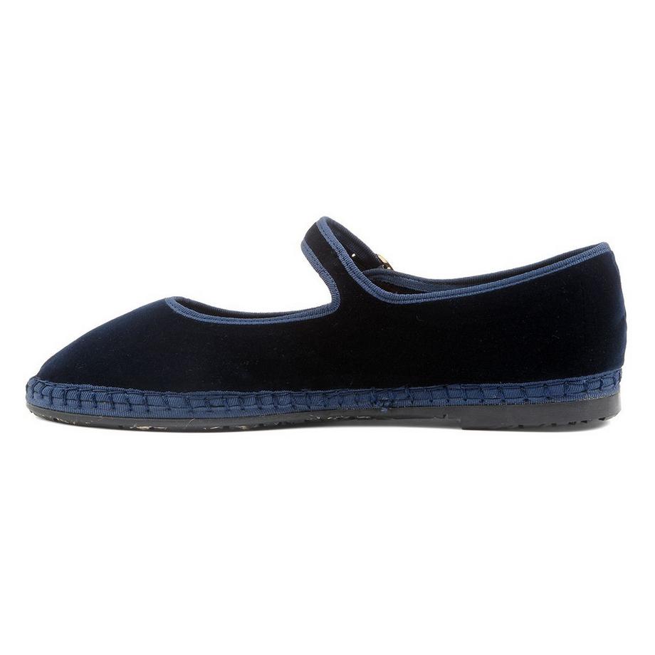 Flabelus Mary Jane Samt Ballerinas  