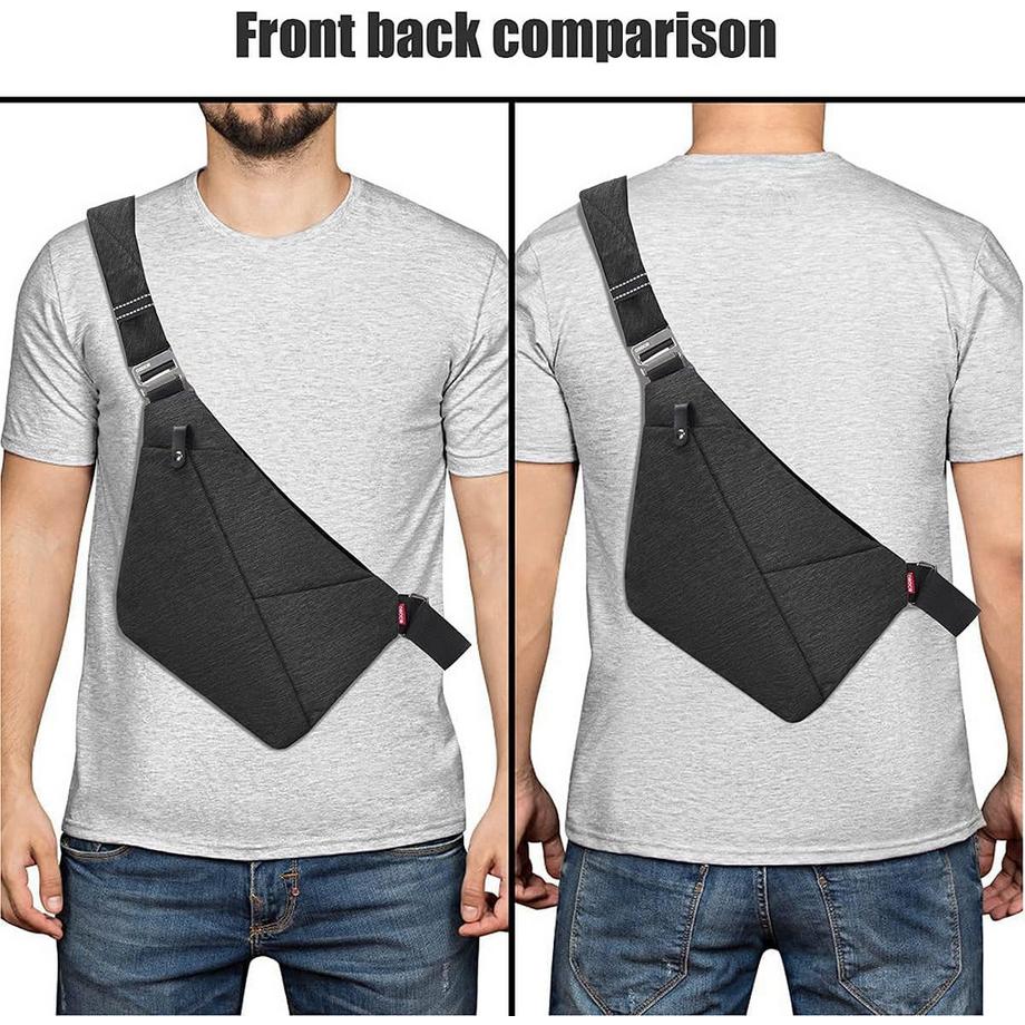 Only-bags.store Mini Sac Bandoulière Étanche Multiples Poches Antivol  