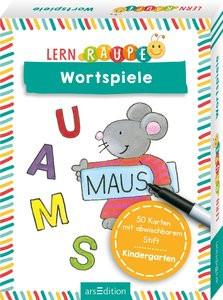 Lernraupe - Wortspiele Wiesner, Angela (Illustrationen) Copertina rigida 