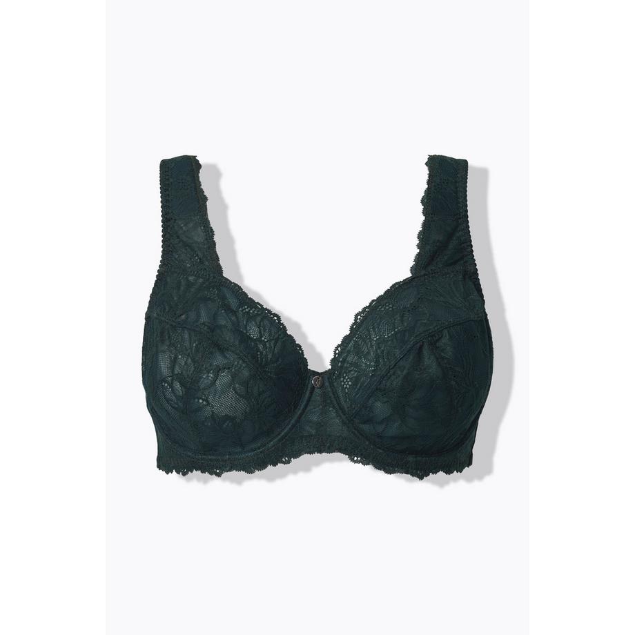 Ulla Popken Reggiseno con ferretto Pizzo Spalline Larghe  