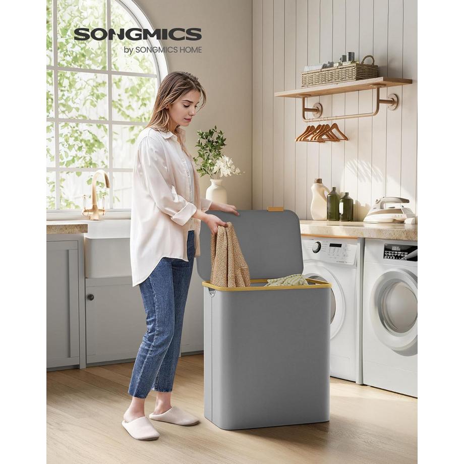 Songmics Wäschekorb Wäschesammler  