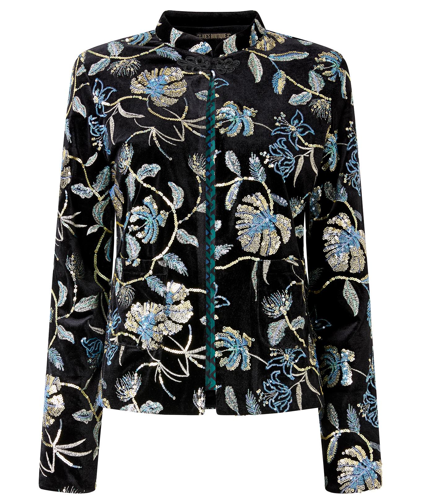 Joe Browns Boutique Bestickte Samtjacke  