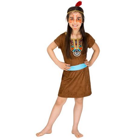 Tectake  Costume de fille indienne Petite Renarde 