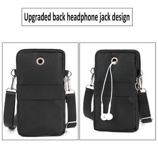 Only-bags.store Universal Handytasche Umhängetasche mit 3 Reissverschlusstaschen  