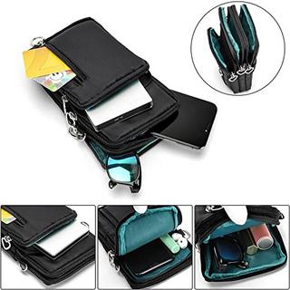 Only-bags.store Universal Handytasche Umhängetasche mit 3 Reissverschlusstaschen  