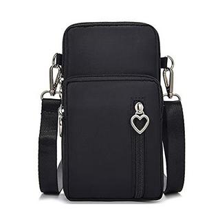 Only-bags.store Universal Handytasche Umhängetasche mit 3 Reissverschlusstaschen  