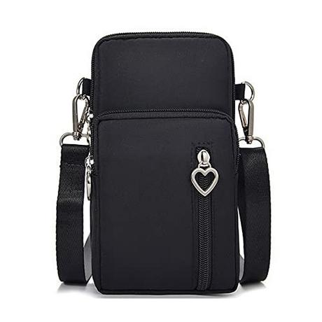 Only-bags.store Universal Handytasche Umhängetasche mit 3 Reissverschlusstaschen  