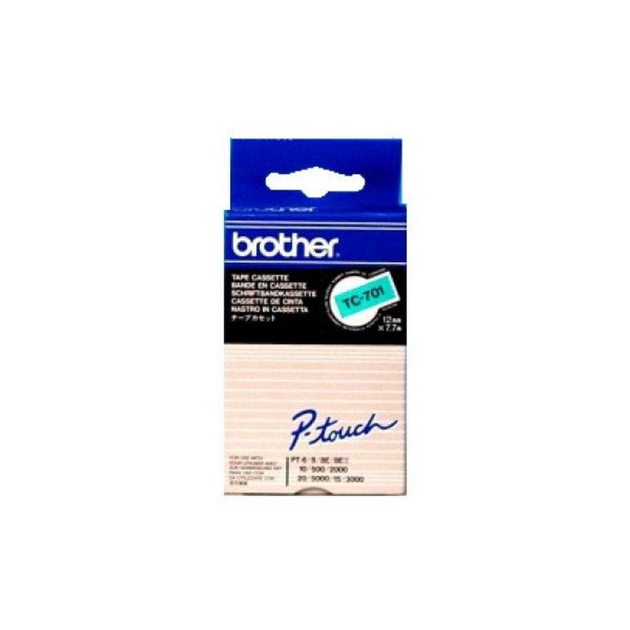 PTOUCH  PTOUCH Band, laminiert schwarz/grün TC-701 PT-3000 12 mm 