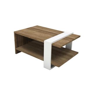 Vente-unique Table basse Double plateau Naturel etDAZEA  