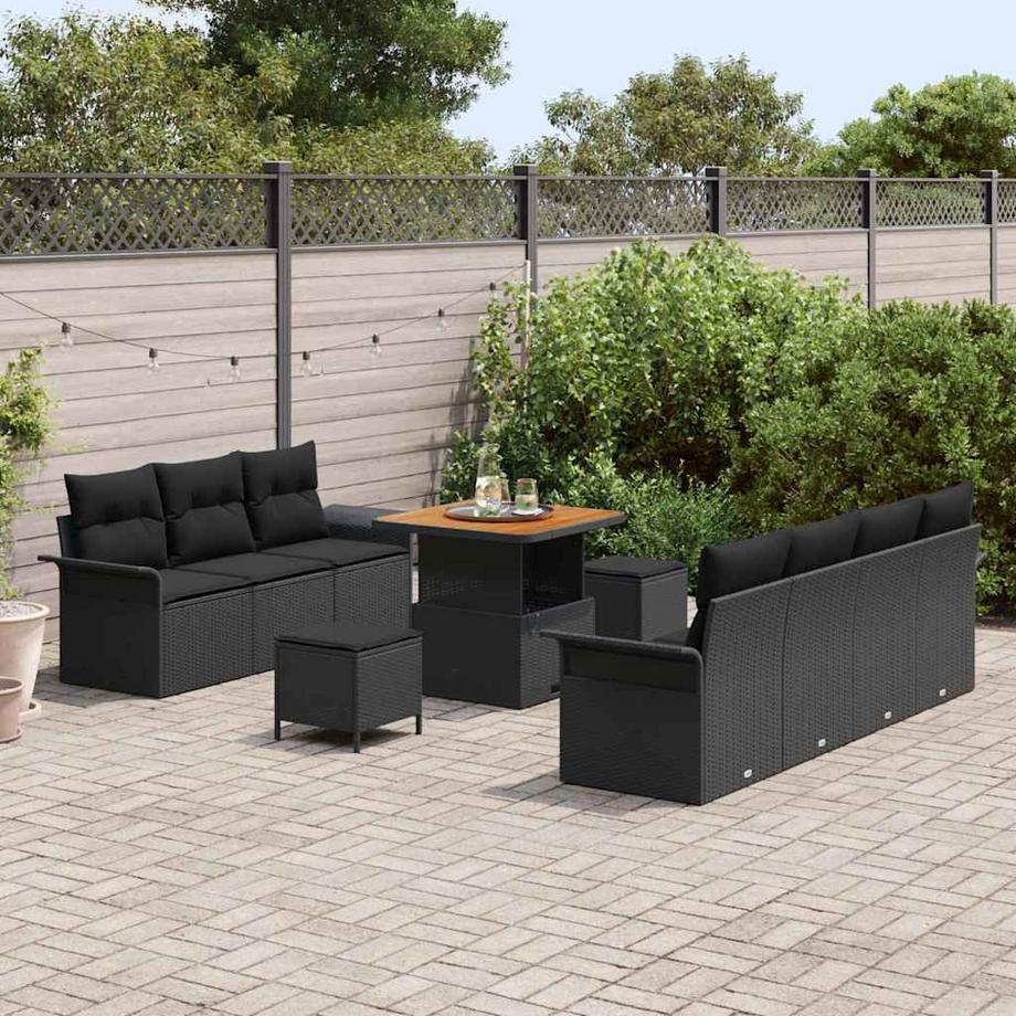 VidaXL Ensemble de canapé de jardin poly rattan  