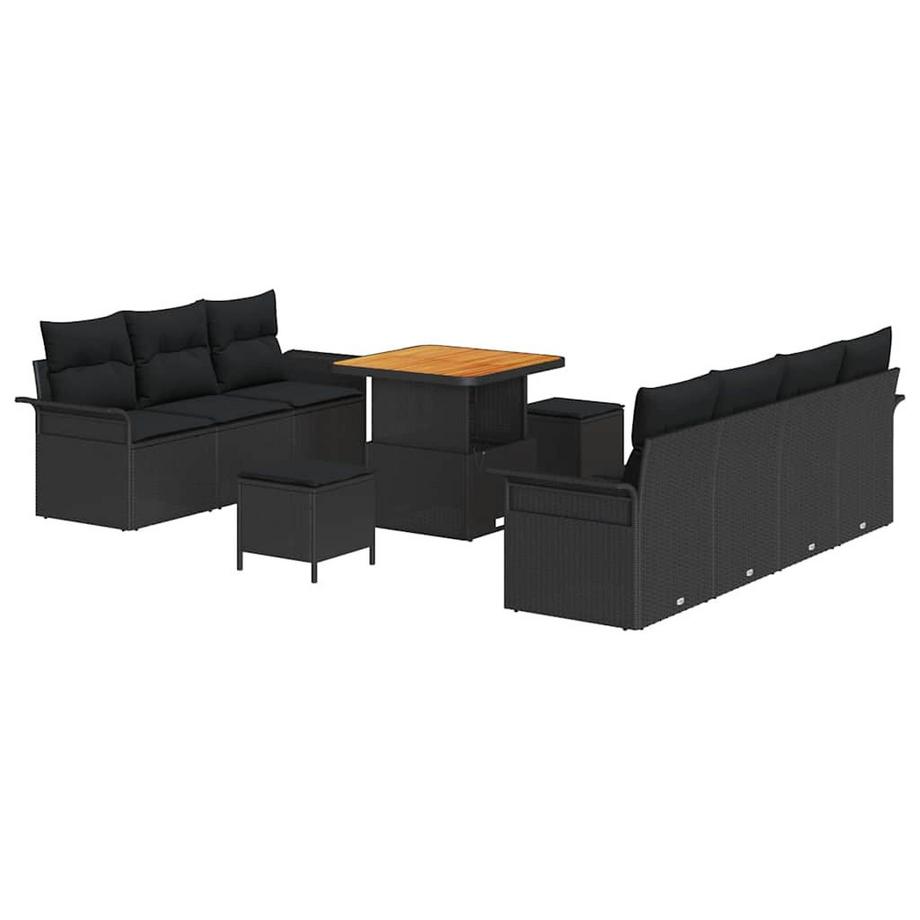 Ensemble de canapé de jardin poly rattan