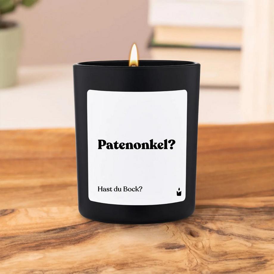 CandleHand Bougie parfumée noire Flowery Patenonkel? Hast du Bock?  