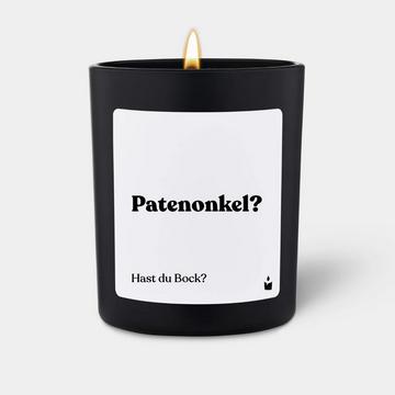 Bougie parfumée noire Flowery Patenonkel? Hast du Bock?