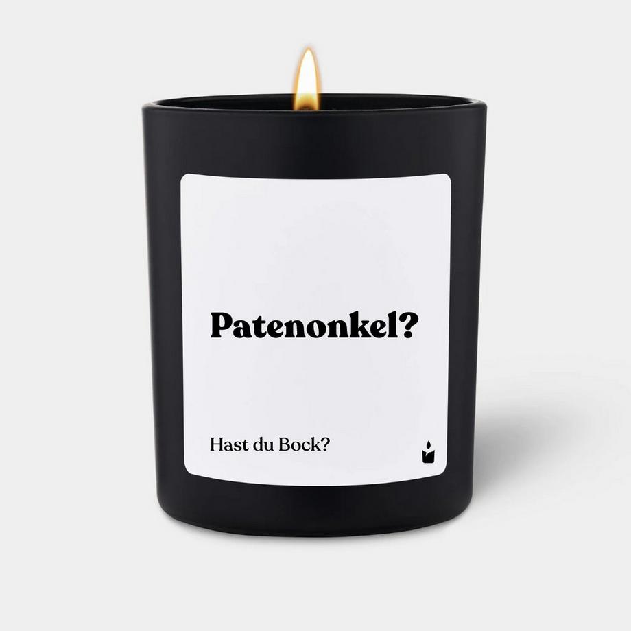 CandleHand Bougie parfumée noire Flowery Patenonkel? Hast du Bock?  