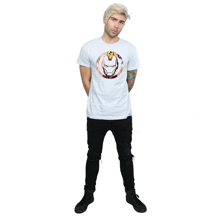 Iron Man Iron Man Masque Logo T-Shirt  