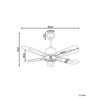 Beliani Deckenlampen aus Eisen Klassisch COYOTE  